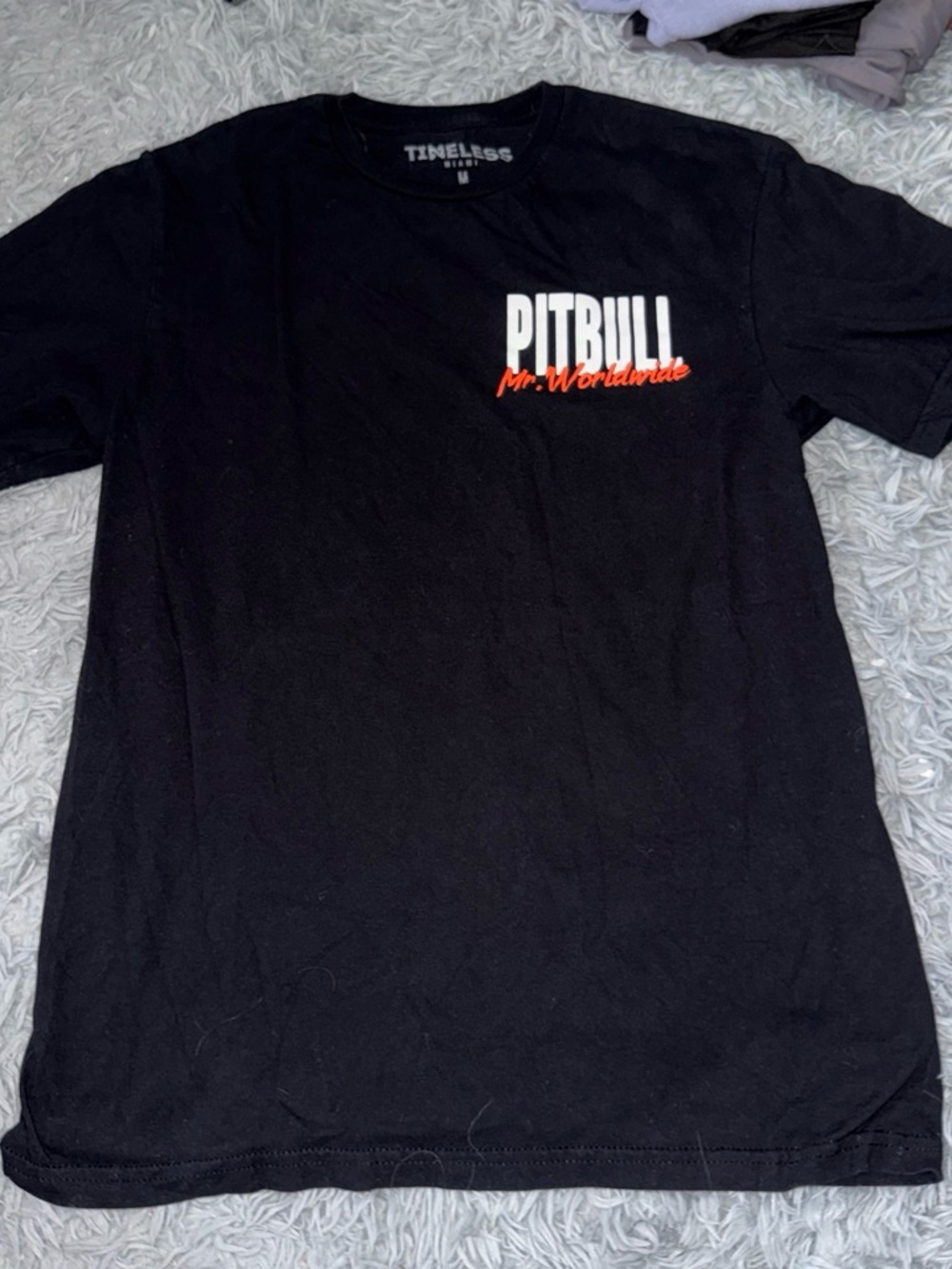 Pitbull Mr. Worldwide Black Short Sleeve Graphic Tee